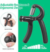 Adjustable Grip Strength Trainer – Hand Grip Strengthener with Resistance Range of 22-132 lbs (10-60 kg) for Forearm Strengthening, Ideal for Musicians, Athletes, and Hand Injury Rehabilitation