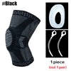 1 Piece Knee Brace Strap Patella Medial Support Strong Meniscus Silicone Compression Protection Sport Knee Pads Running Basket