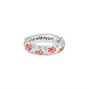 "When I am with my pet..I am complete" Paw printed Ring