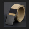 New Belts Men High Quality Canvas Belt Casual belts fast dry Plastic Automatic Buckle 110-140cm