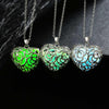 Luminous Stone Vintage Pendant Necklace - Glow In The Dark