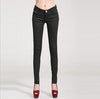 New Autumn Fashion Pencil Jeans Woman Candy Colored Mid Waist Full Length Zipper Slim Fit Skinny Women Pants