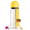 Sports Plastic Water Bottle Combine Daily Pill Boxes