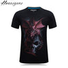 New Fashion Brand T-shirt Hip Hop 3d Print Skulls dragons Animation 3d T shirt Summer Cool Tees Tops Brand Clothing plus size